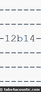 bend tablature internet (ASCII)