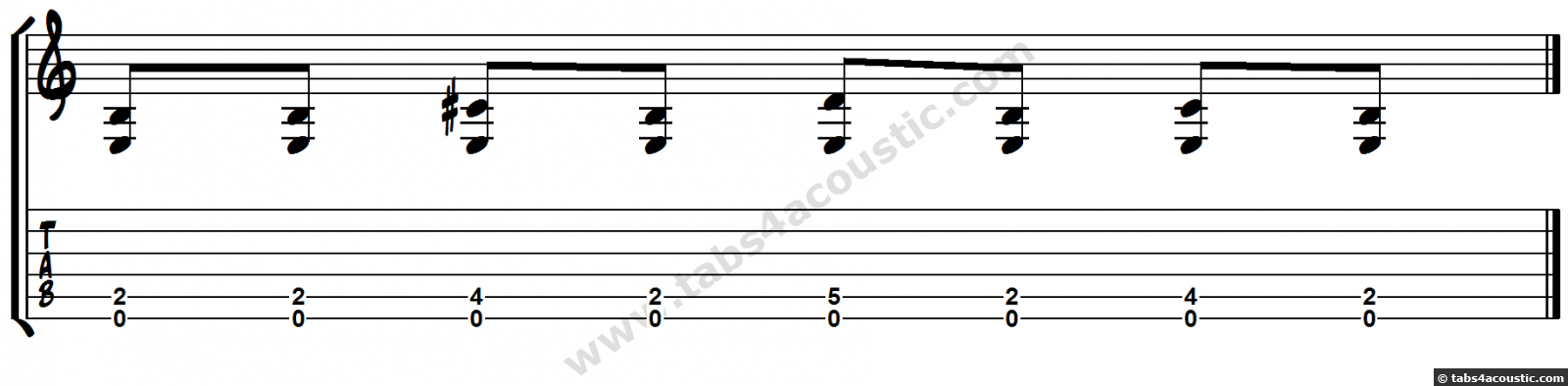 Blues riff ex 4