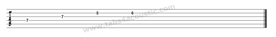 Tablature d'exemple