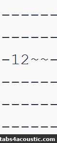 Vibrato tablature internet (ASCII)