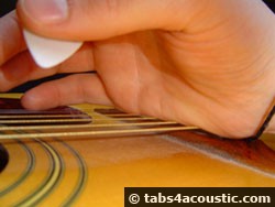 right hand position on palm mute